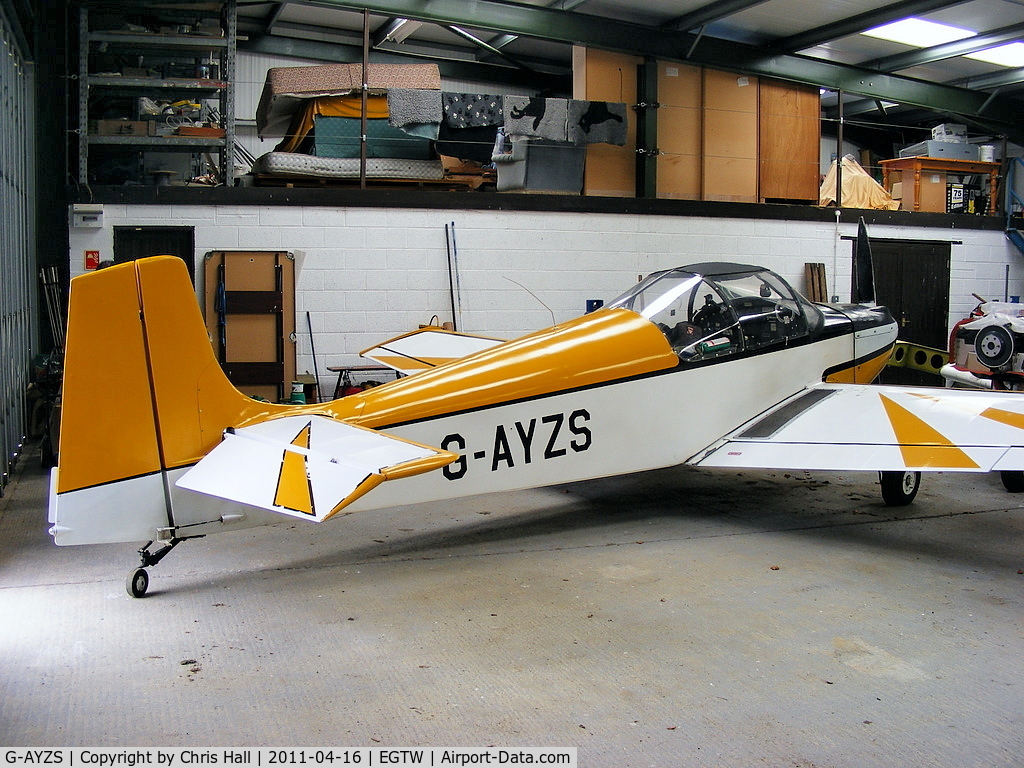 G-AYZS, 1971 Rollason Druine D-62B Condor C/N RAE/650, at Oaksey Park