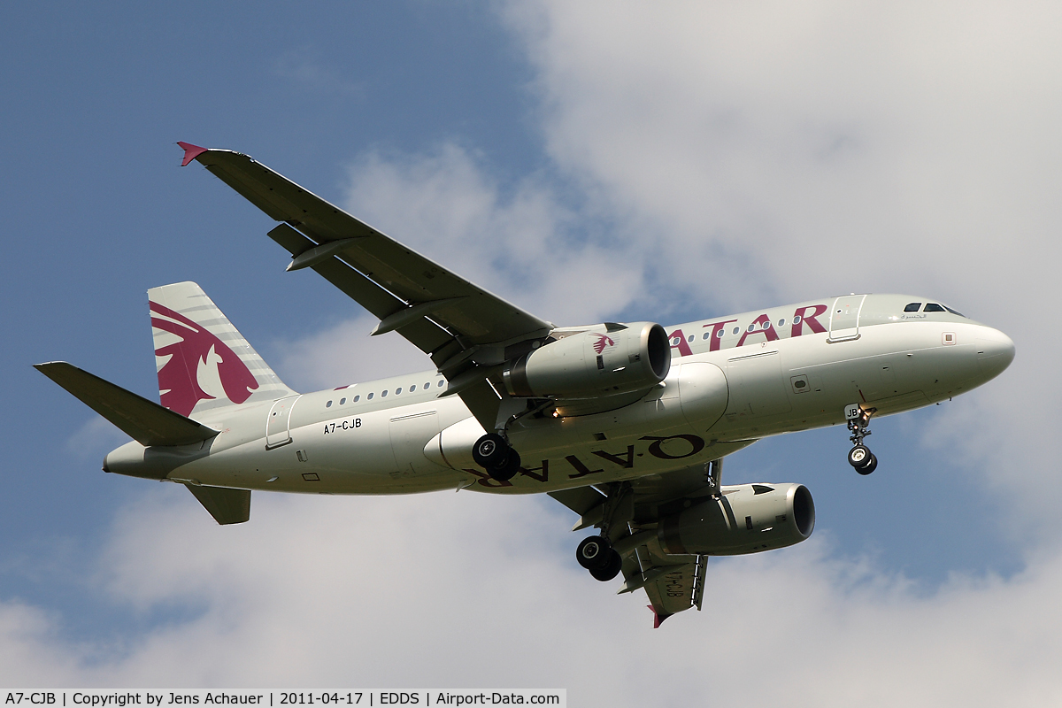 A7-CJB, 2004 Airbus A319-133LR C/N 2341, Arriving from Doha
