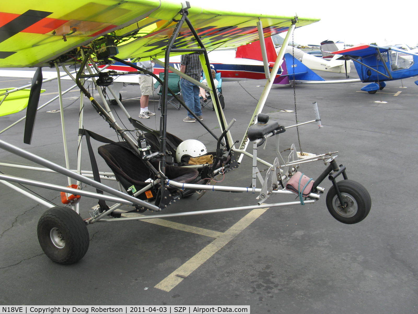 N18VE, 2003 M-Squared Breese 2 C/N 000550, 2003 M-squared BREESE 2 Ultralight trainer, Rotax 503 DCDI 2 cylinder two stroke 52 Hp pusher engine, side by side dual control registered Experimental Ultralight
