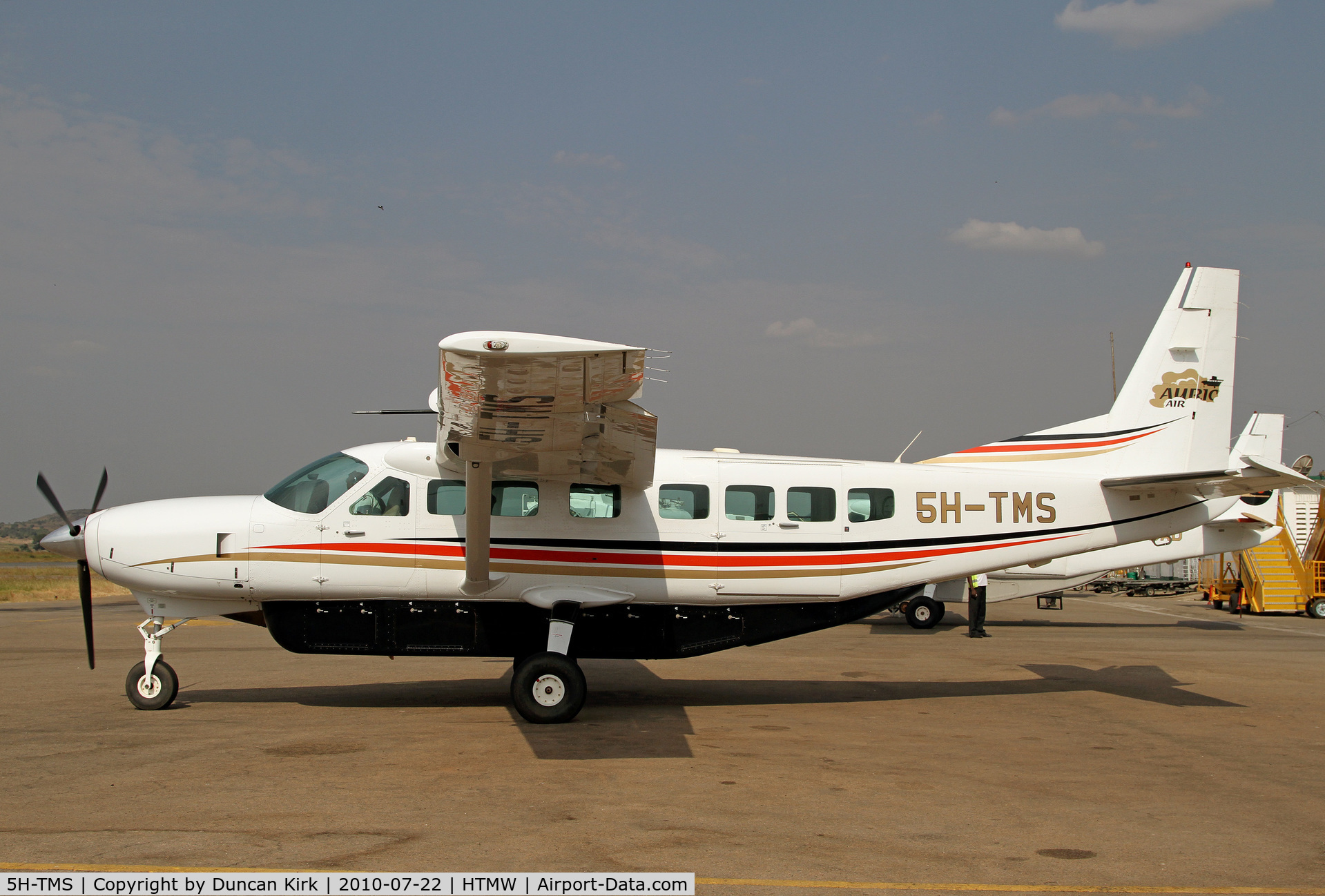 5H-TMS, 2008 Cessna 208B Grand Caravan C/N 208B-2055, Just arrived at Mwanza
