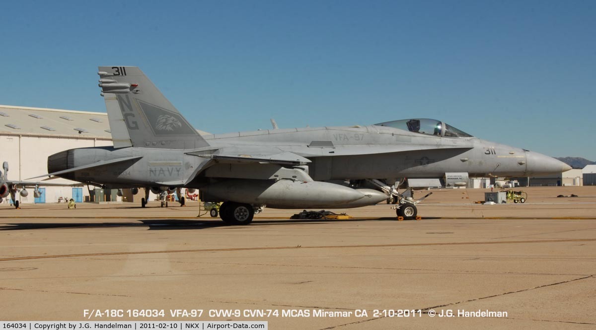 164034, 1990 McDonnell Douglas F/A-18C Hornet C/N 0920/C170, @MCAS Miramar CA