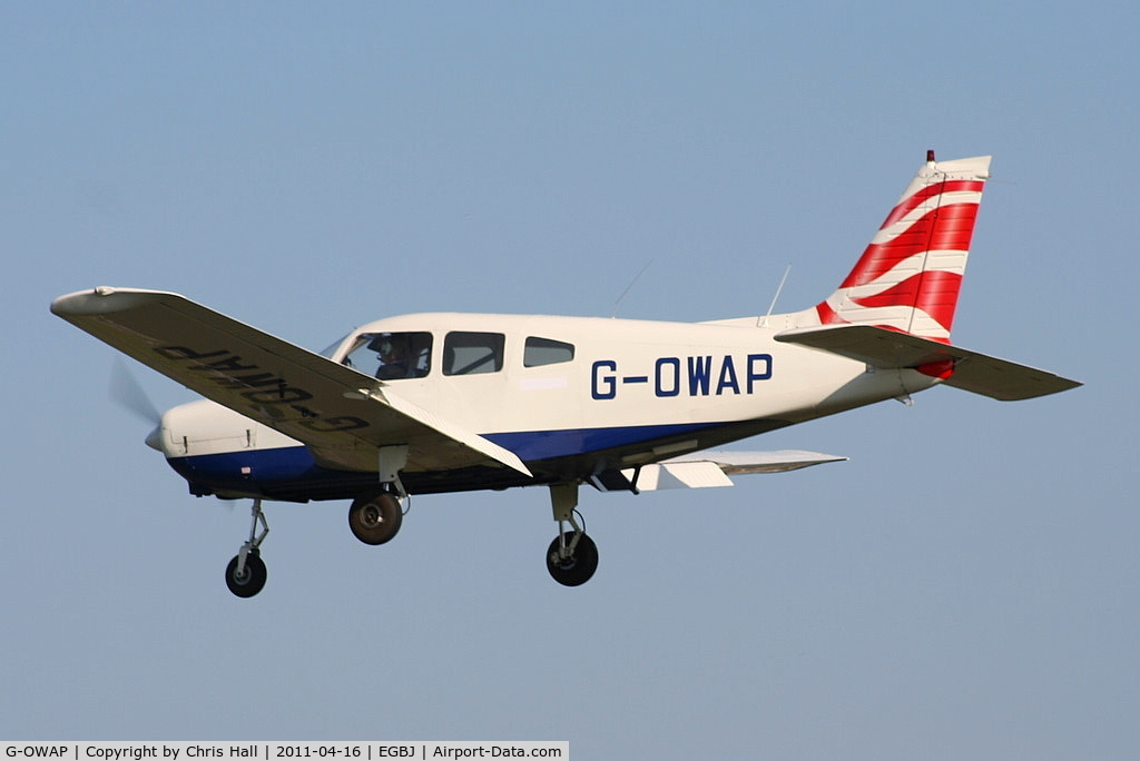 G-OWAP, 1977 Piper PA-28-161 Cherokee Warrior II C/N 28-7816314, Aviation Advice and Consulting Ltd, ex British Airways flying club