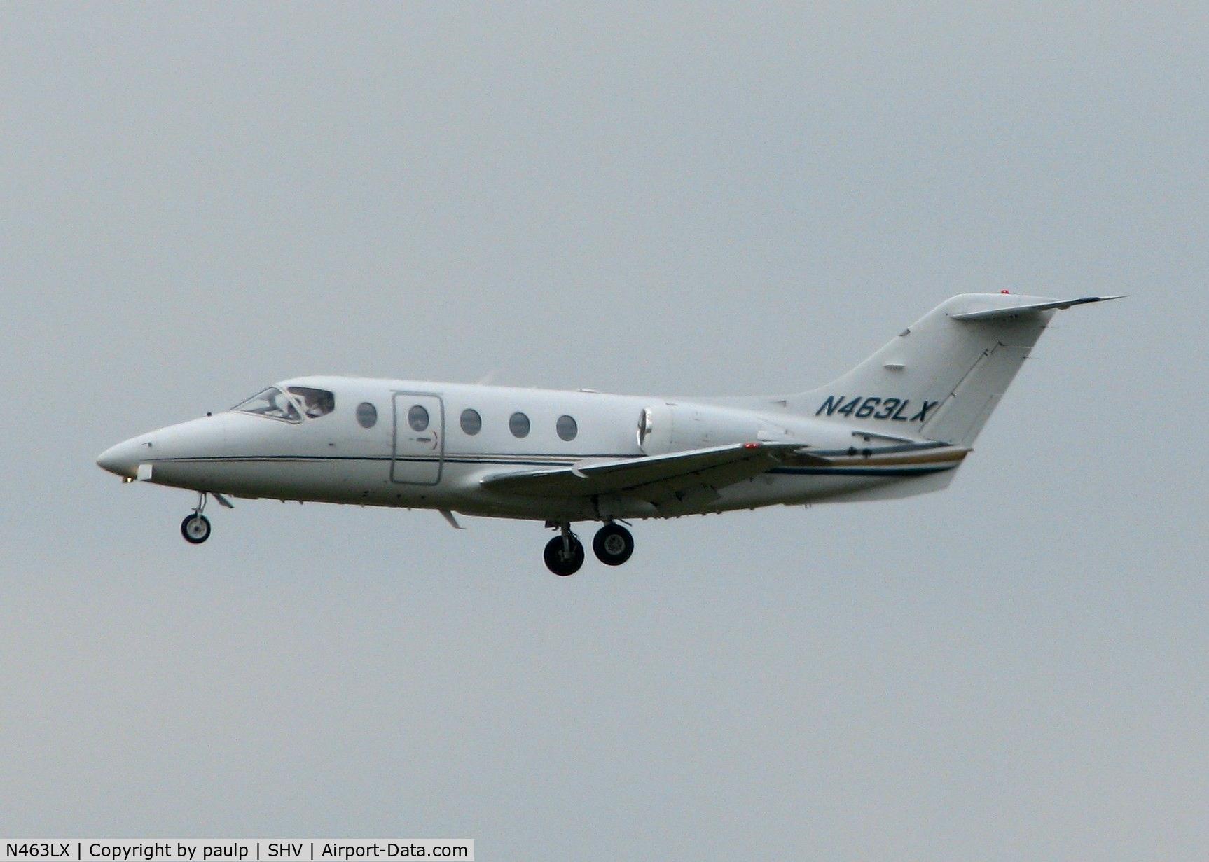 N463LX, Raytheon Aircraft Company 400A C/N RK-426, Landing at Shreveport Regional.