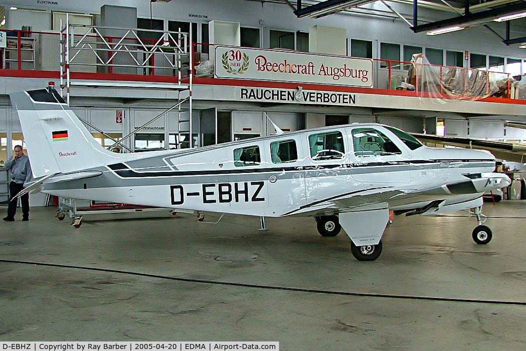 D-EBHZ, Beech A36 Bonanza 36 C/N E-2717, Beech A36 Bonanza 36 [E-2717] Augsburg~D 20/04/2005