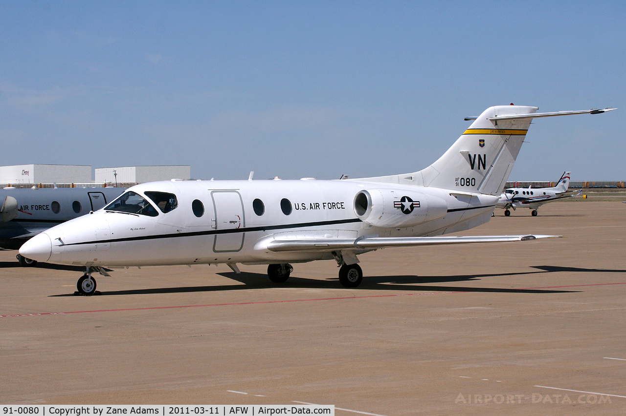 91-0080, 1993 Beechcraft T-1A Jayhawk C/N TT-21, At Alliance Airport - Fort Worth, TX