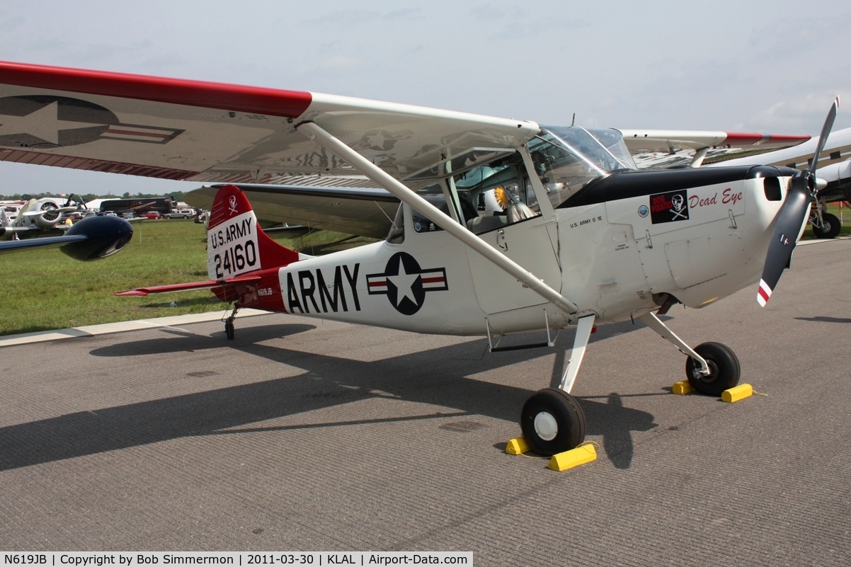 N619JB, Cessna 305F C/N AR-1, On display at Sun N Fun 2011 - Lakeland, FL