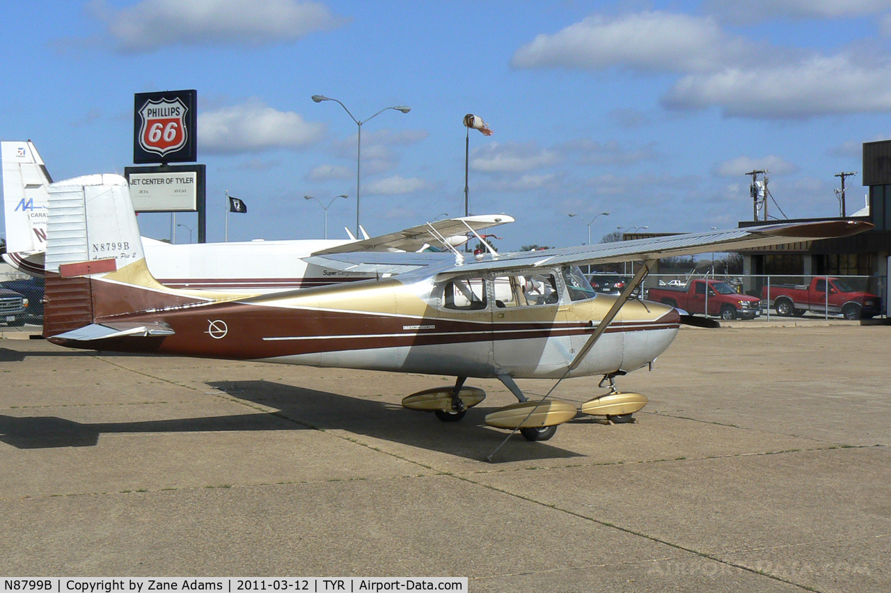 N8799B, 1957 Cessna 172 C/N 36499, At Tyler Pounds Field