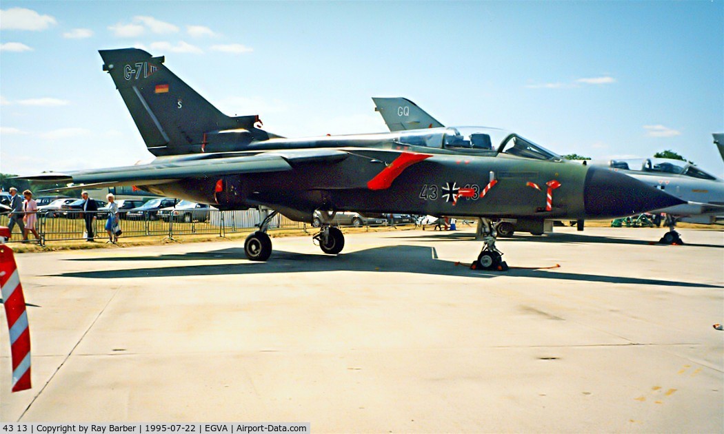 43 13, Panavia Tornado IDS C/N 029/GS002/4013, BAe/Panavia Tornado IDS [GS002] (German AF) RAF Fairford~G 22/07/1995