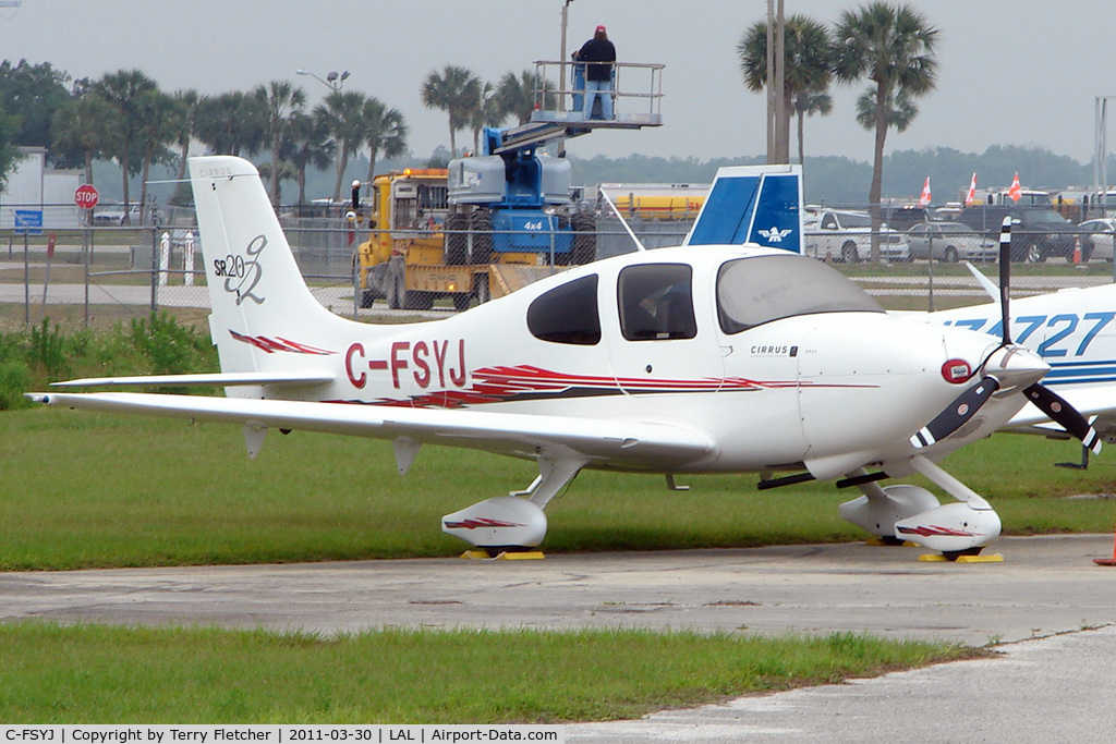 C-FSYJ, 2008 Cirrus SR20 G2 C/N 1883, 2011 Sun n Fun - Lakeland Florida