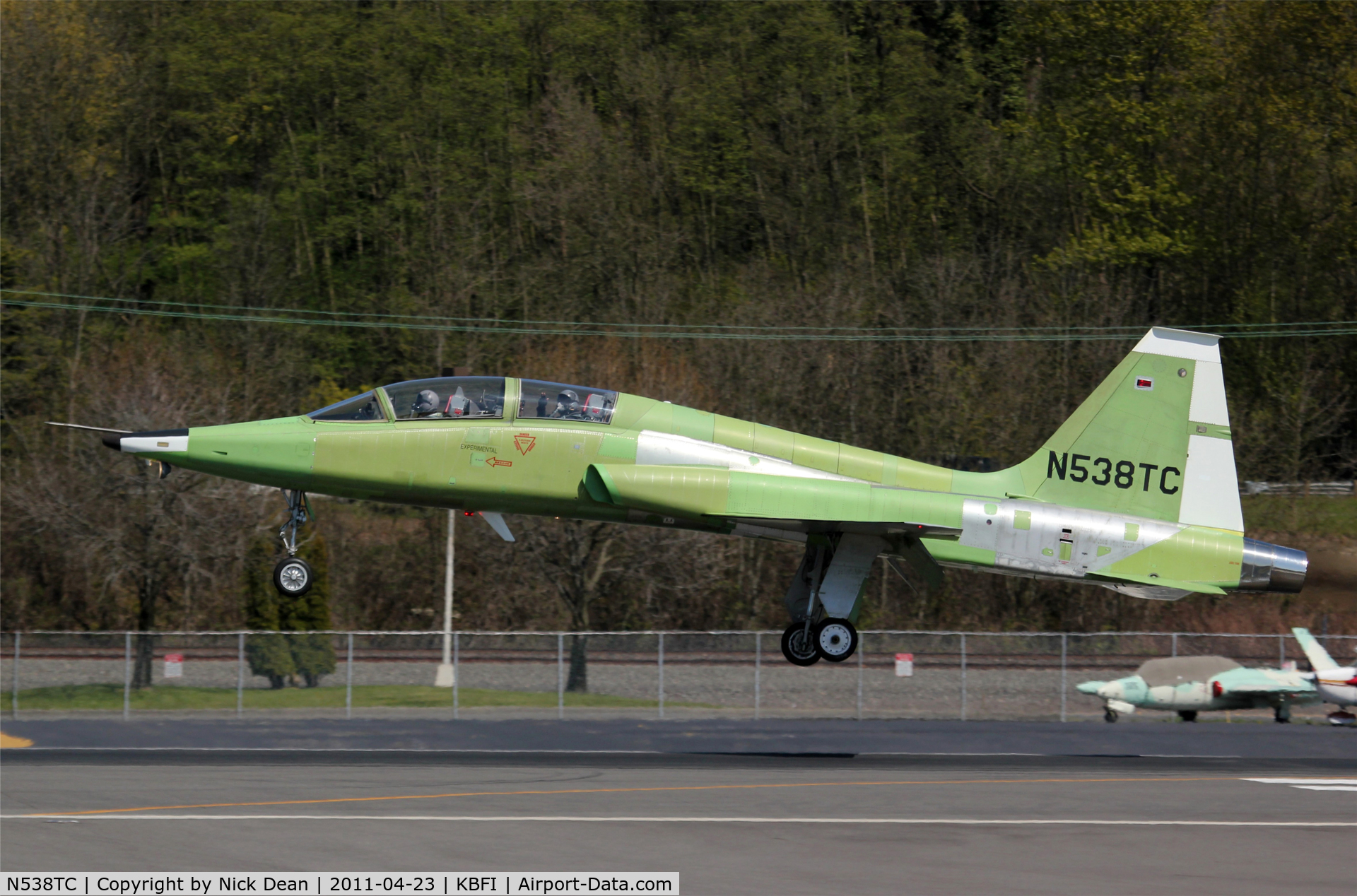 N538TC, 1965 Northrop T-38A C/N 5881, KBFI Boeing Co's newest chase aircraft.