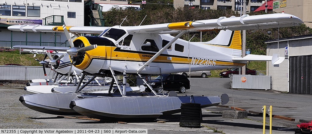 N72355, 1957 De Havilland Canada U-6A Beaver C/N 1164, At Kenmore Air Harbour.