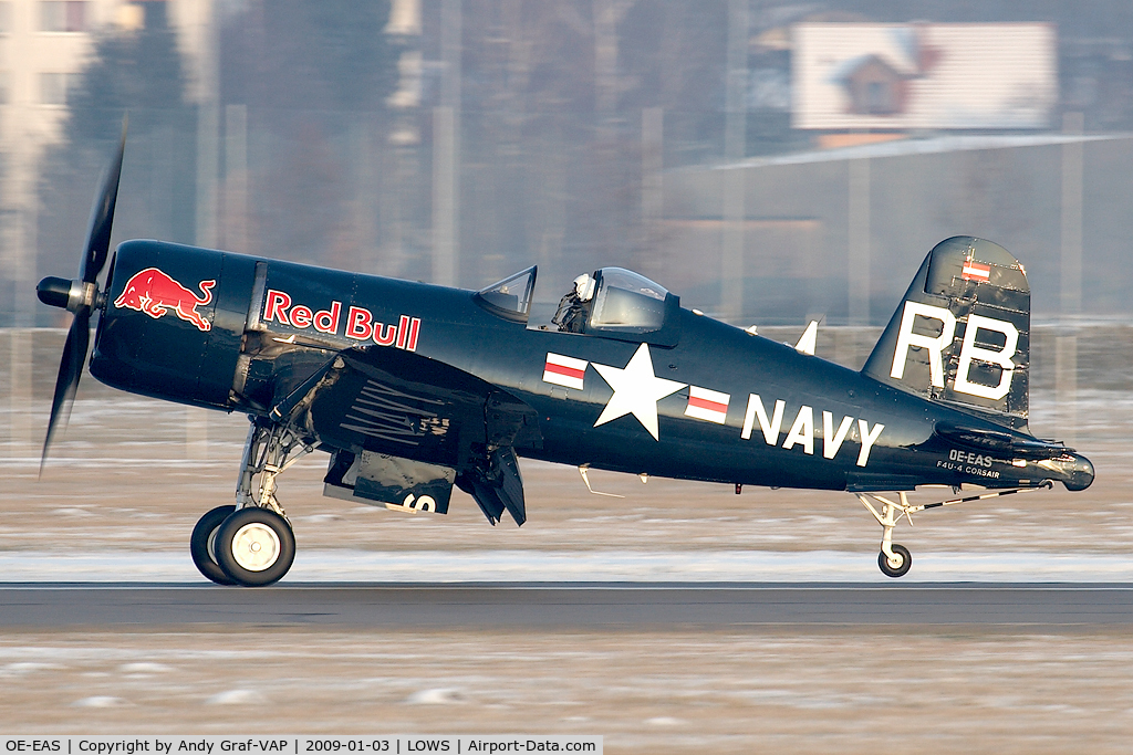 OE-EAS, 1945 Vought F4U-4 Corsair C/N 9149, Red Bull Chance Vought