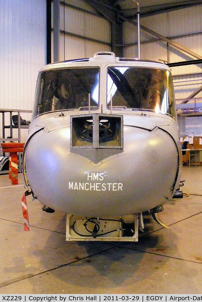 XZ229, Westland Lynx HAS.3GMS C/N 004, inside Hangar 6 - Lynx heavy maintenance unit, stripped right down to a frame