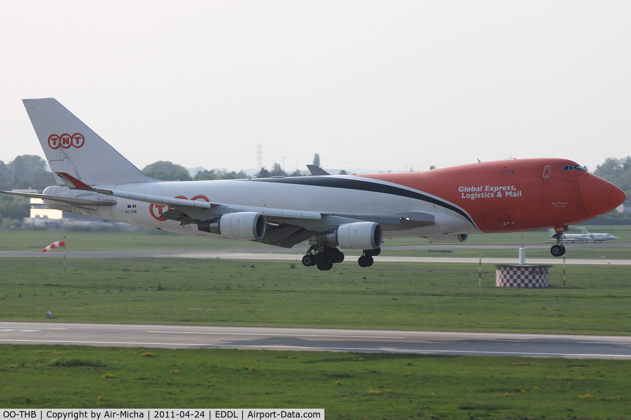 OO-THB, 2007 Boeing 747-4HAERF C/N 35234, TNT Airways, Name: Ken Thomas