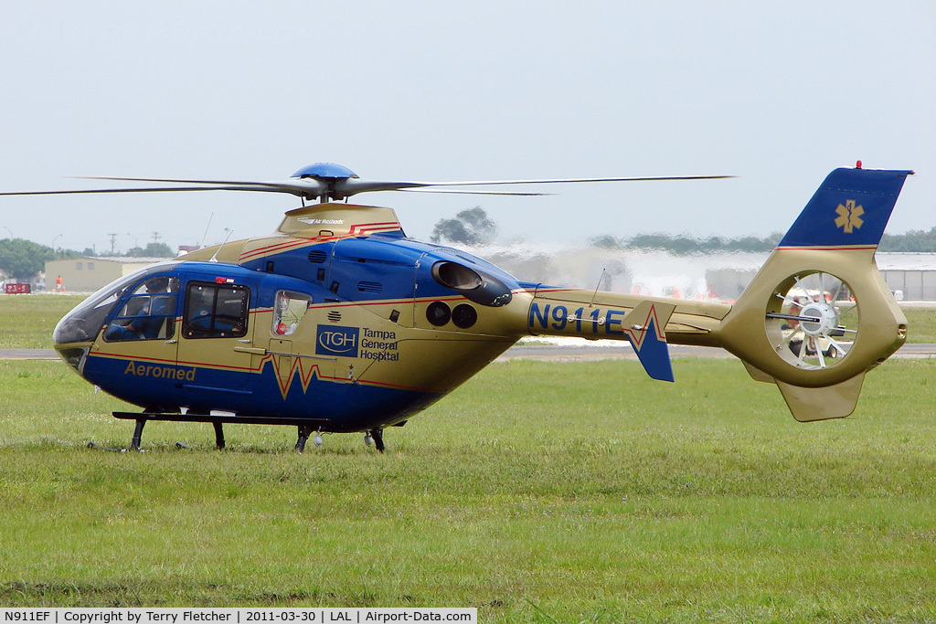 N911EF, 2005 Eurocopter EC-135T-2 C/N 0382, On Medical Standby - 2011 Sun n Fun -  Lakeland Florida