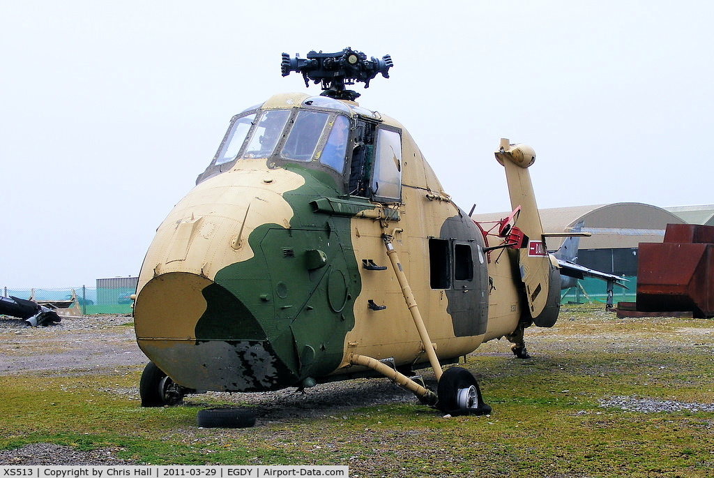 XS513, 1964 Westland Wessex HU.5 C/N WA182, Wessex HU.5 on the fire dump at Yeovilton