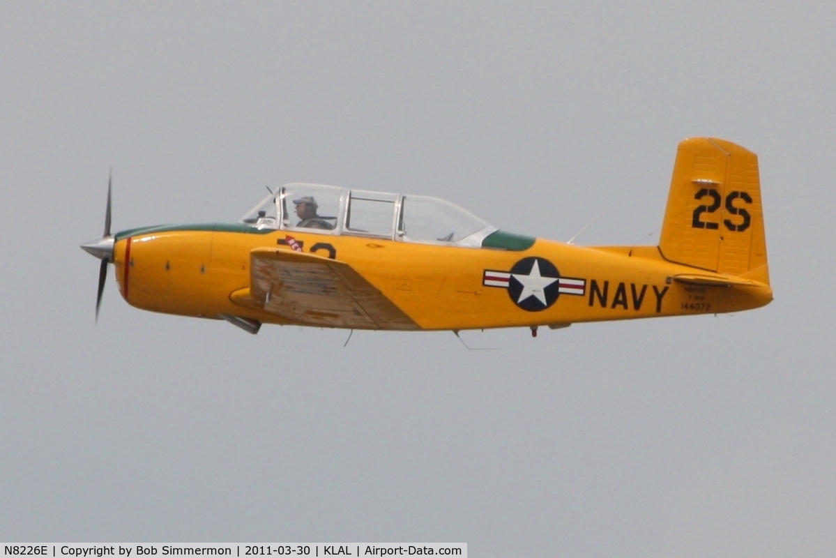 N8226E, 1957 Beech D-45 Mentor C/N BG-379, Departing Sun N Fun 2011 - Lakeland, FL