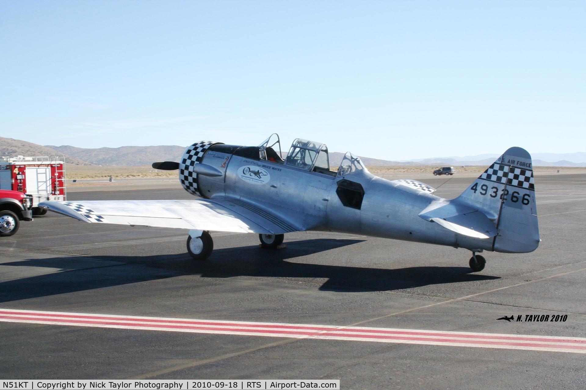 N51KT, 1951 North American T-6G Texan C/N 168-370, Parked on the ramp. Who knew 2 months later I would fly this bird.
