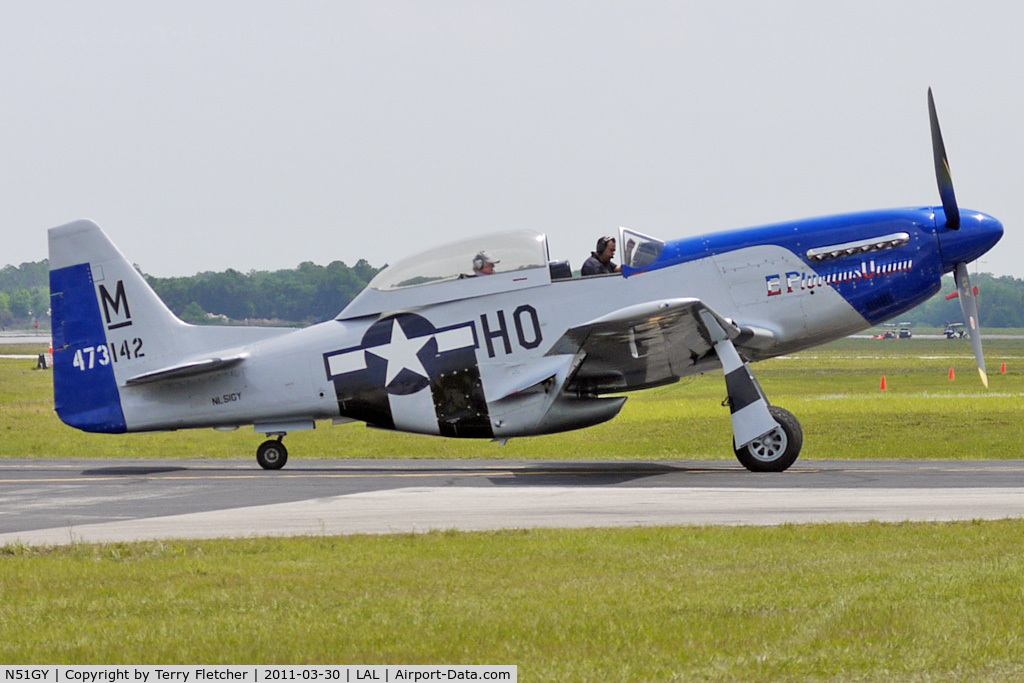 N51GY, 1946 North American F-51 C/N 44-73142, 2011 Sun n Fun Lakeland , Florida