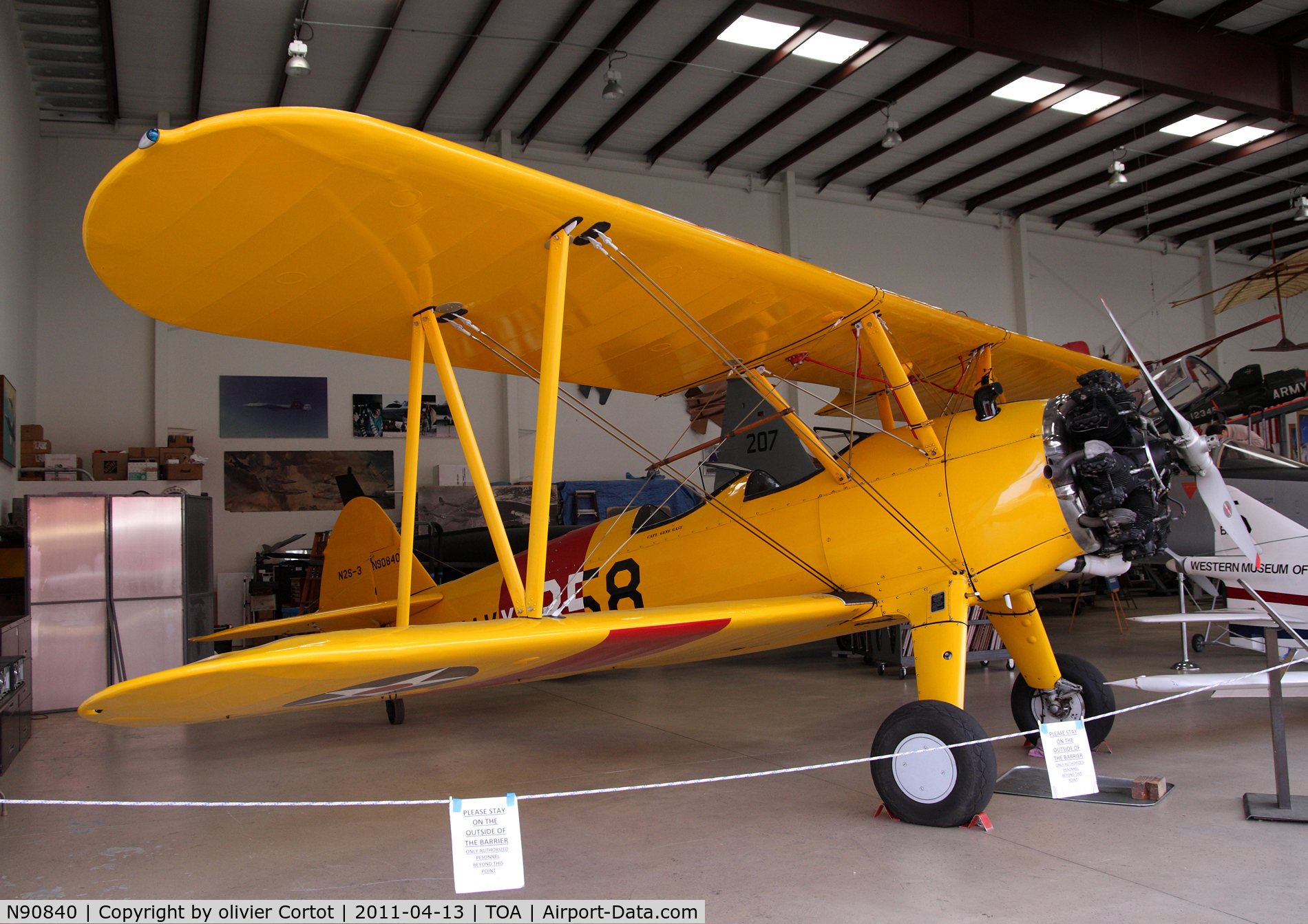 N90840, 1943 Boeing A75N1(PT17) C/N 75-1619, Torrance museum
