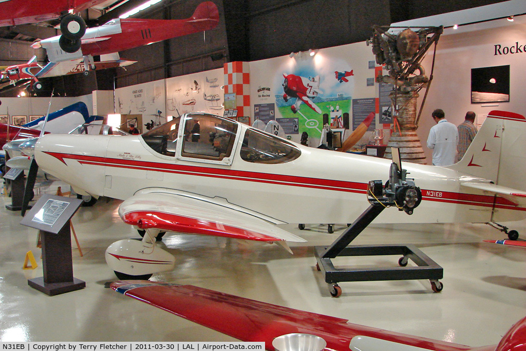 N31EB, 1975 Piel CP-301 Emeraude C/N 1267, Exhibited at The Florida Air Museum at Lakeland , Florida