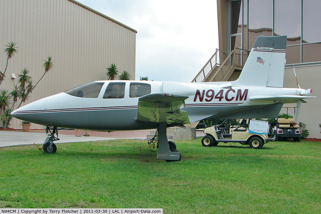 N94CM, 1993 Cirrus VK-30 C/N 9105, Exhibited at The Florida Air Museum at Lakeland , Florida