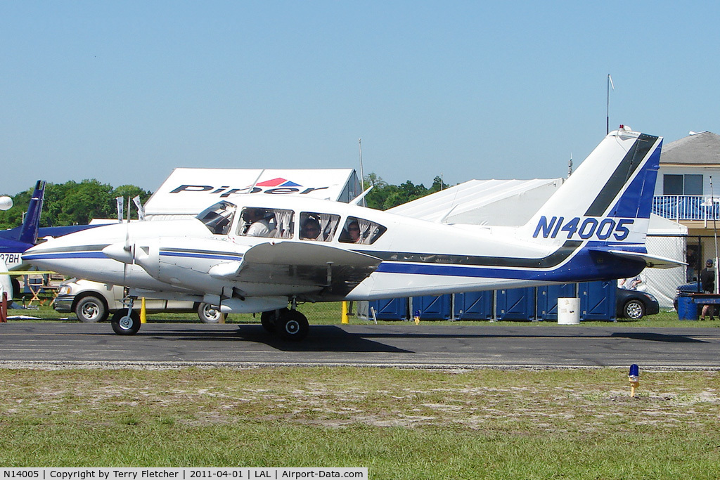 N14005, 1971 Piper PA-23-250 C/N 27-4623, 2011 Sun n Fun - Lakeland , Florida