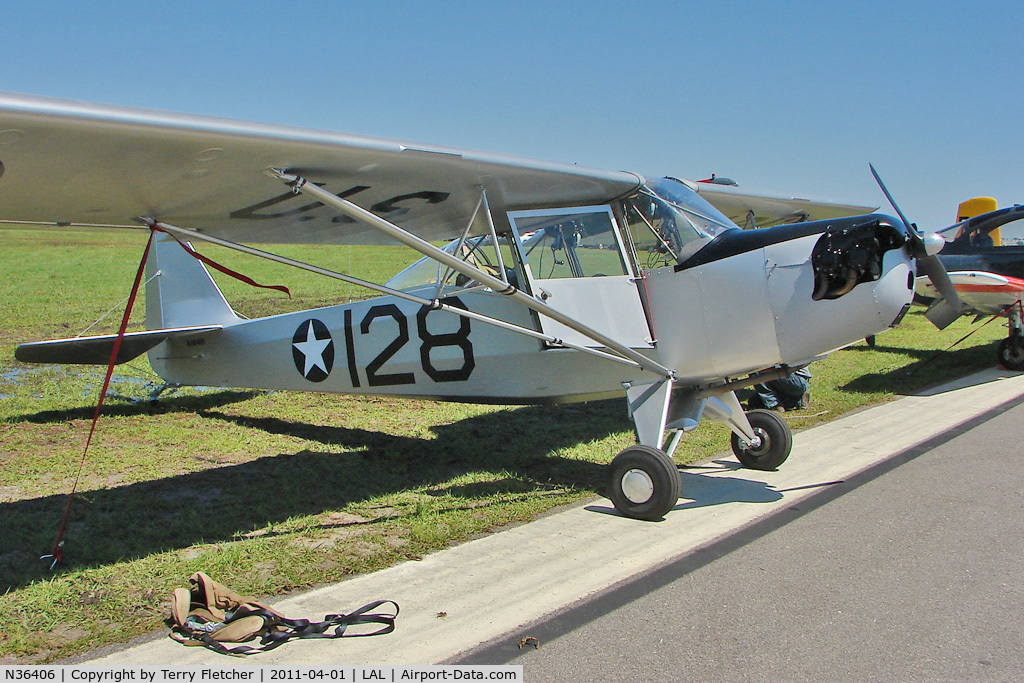 N36406, 1942 Taylorcraft DCO-65 C/N 4147, 2011 Sun n Fun - Lakeland , Florida