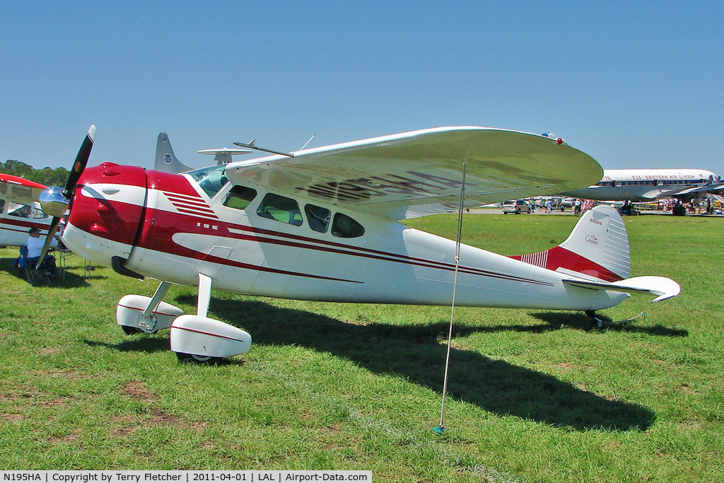 N195HA, 1965 Cessna 195 C/N 7438, 2011 Sun n Fun Lakeland , Florida