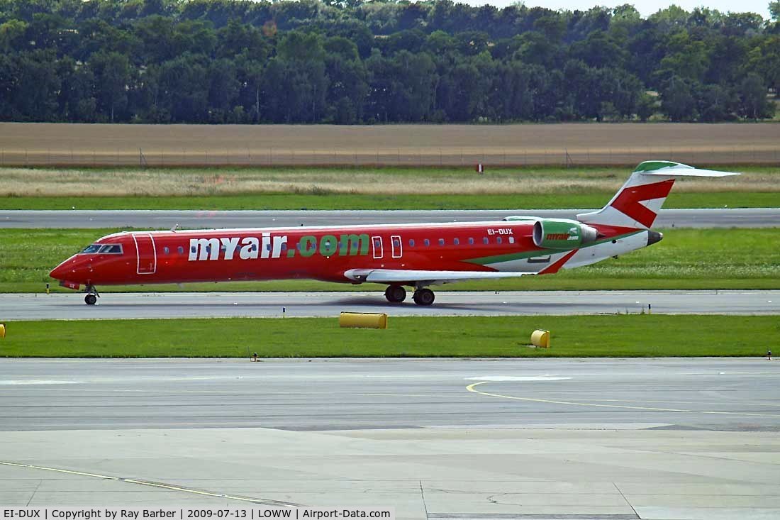 EI-DUX, Bombardier CRJ-900 (CL-600-2D24) C/N 15110, Canadair CRJ-900 [15110] (My Air) Vienna-Schwechat~OE 13/07/2009