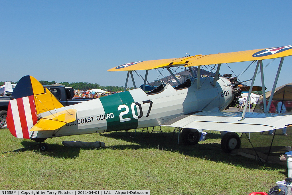 N1358M, 1941 Boeing B75N1 C/N 75-1229, 2011 Sun n Fun Lakeland Florida