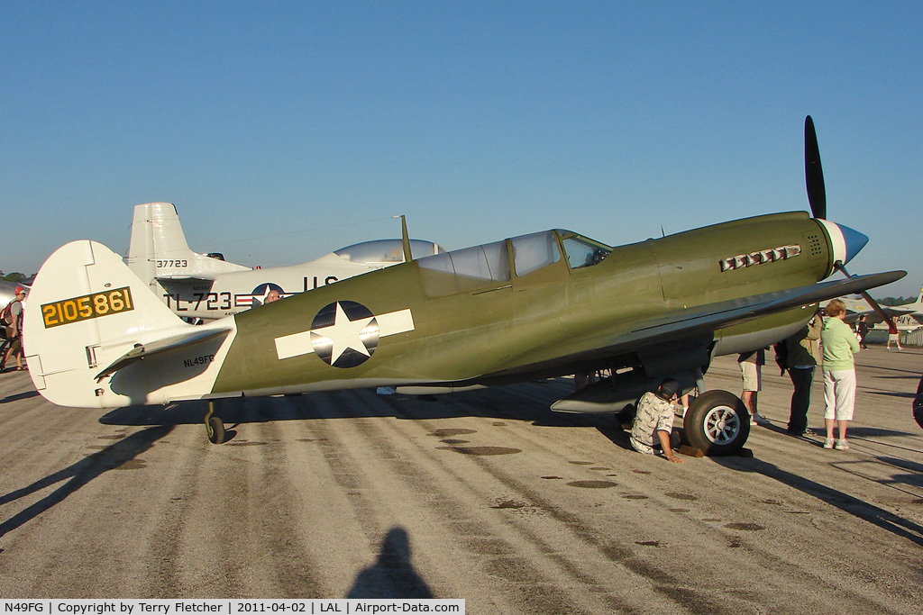 N49FG, 1943 Curtiss P-40N Warhawk C/N 29623, 2011 Sun n Fun at Lakeland , Florida