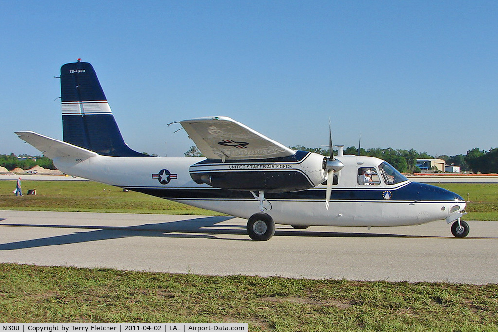 N30U, 1955 Aero Commander 560-A C/N 247, 2011 Sun n Fun at Lakeland Florida
United States Air Force 55-4638 markings