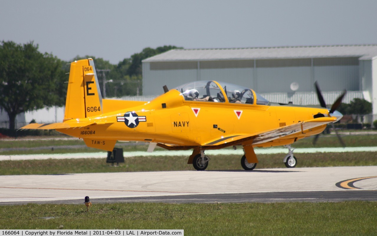 166064, Raytheon T-6B Texan II C/N PN-55, T-6B in Yellow Peril retro colors