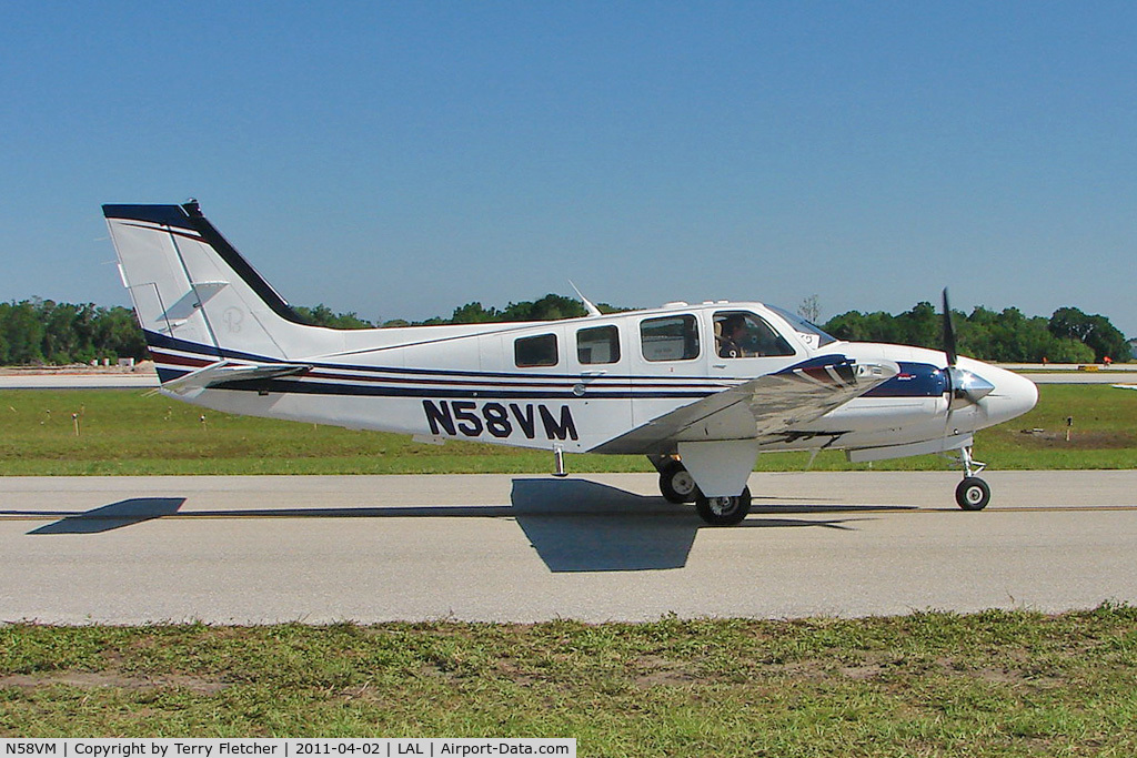 N58VM, 2007 Hawker Beechcraft Corp G58 Baron C/N TH-2200, 2011 Sun n Fun at Lakeland , Florida