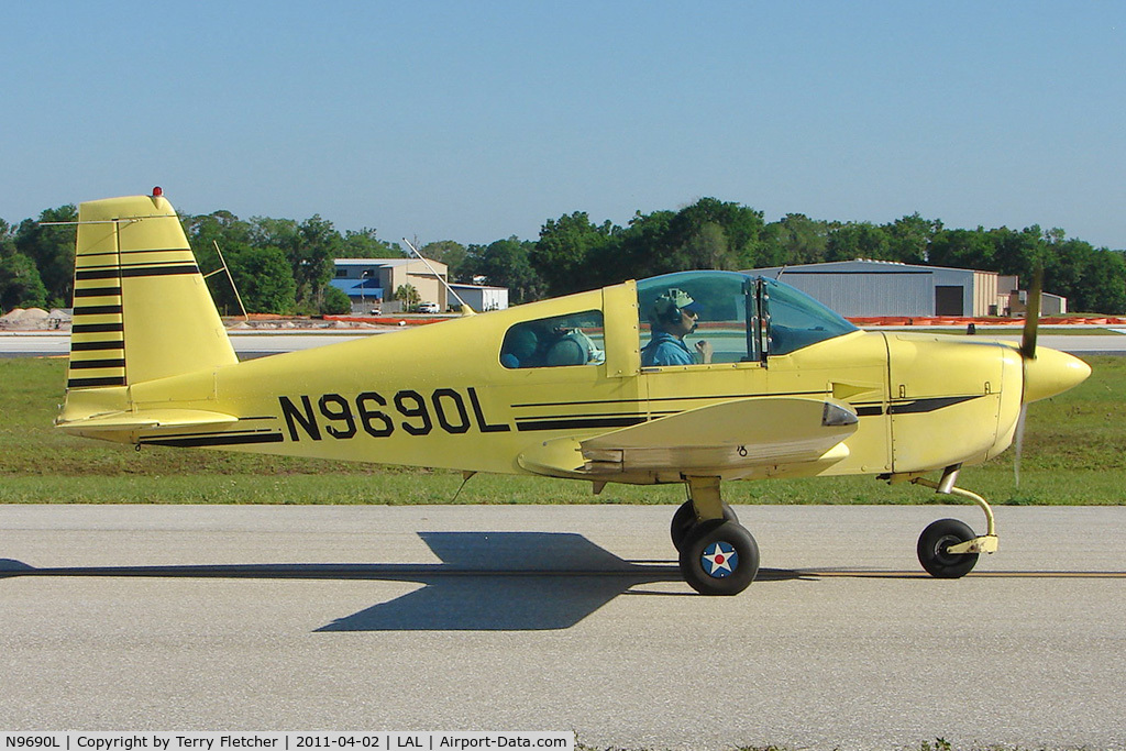 N9690L, 1973 Grumman American AA-1B Trainer C/N AA1B-0190, 2011 Sun n Fun at Lakeland , Florida
