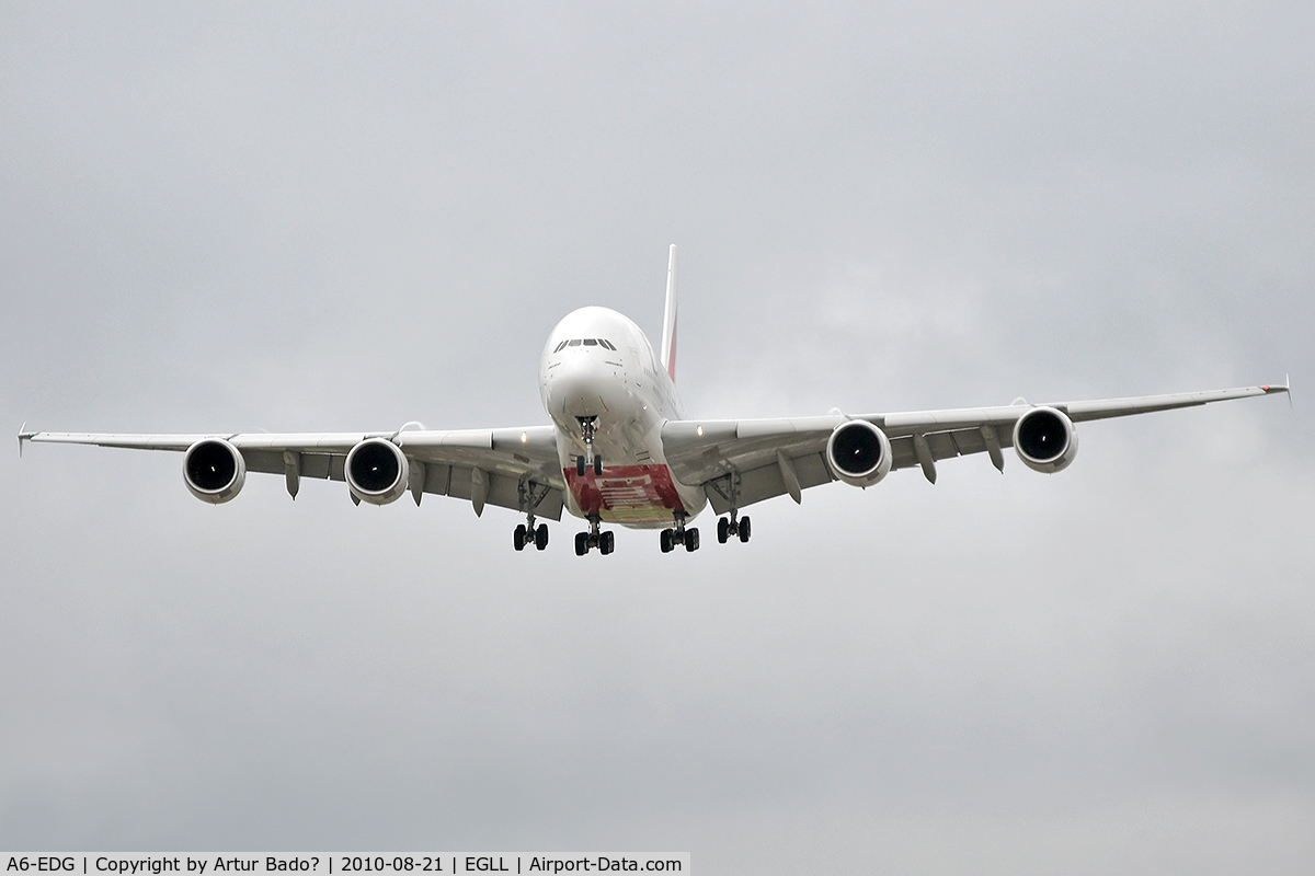 A6-EDG, 2009 Airbus A380-861 C/N 023, Emirates