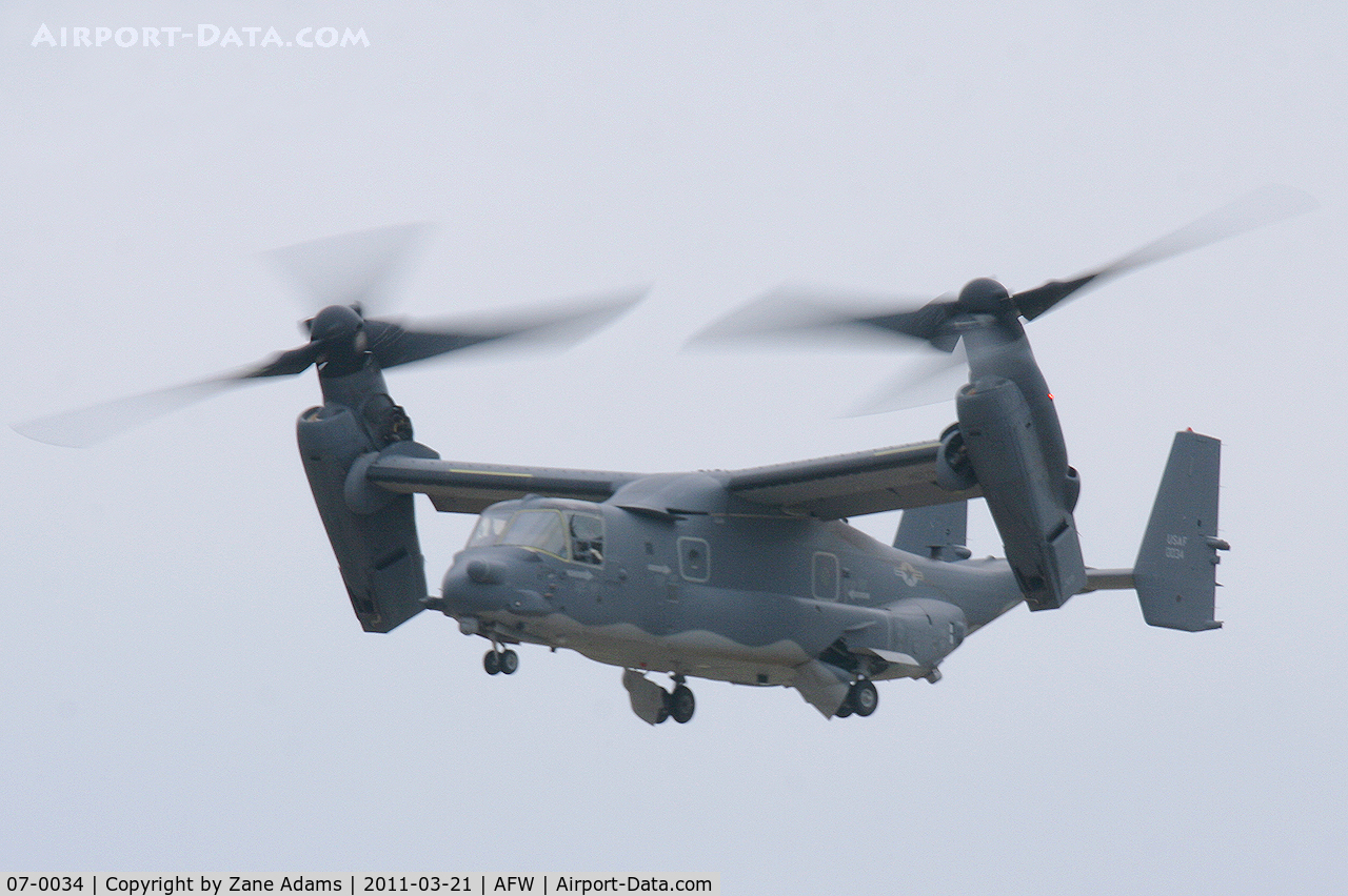 07-0034, 2008 Bell-Boeing CV-22B Osprey C/N D1015, At Alliance Airport - Fort Worth, TX