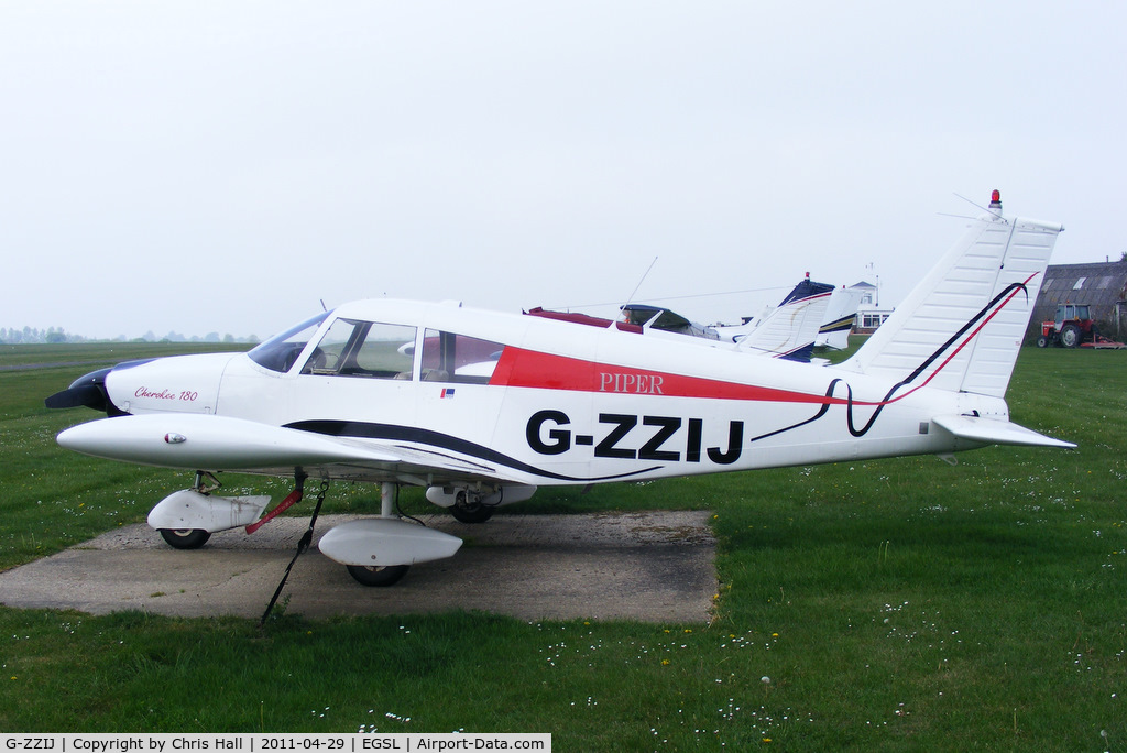 G-ZZIJ, 1966 Piper PA-28-180 Cherokee C/N 28-3639, A repaint and a change of reg. number since my last visit in September 2008