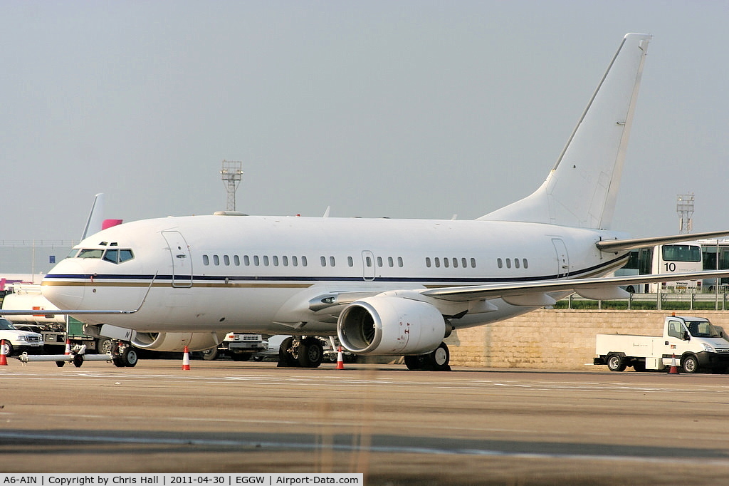 A6-AIN, 1999 Boeing 737-7Z5 BBJ C/N 29268, Royal Jet
