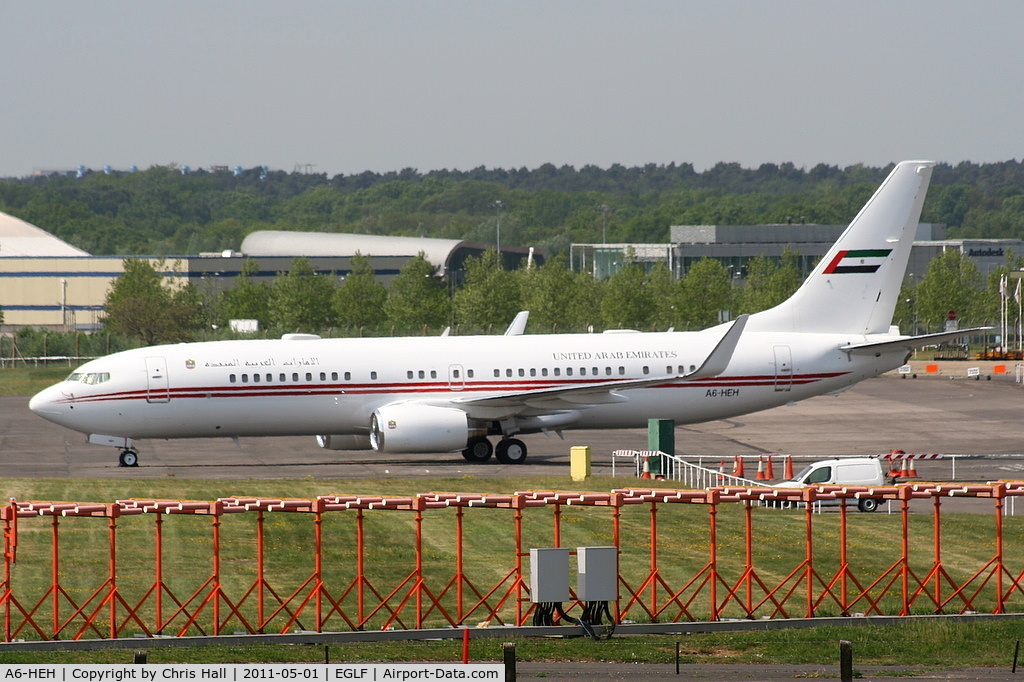 A6-HEH, 2004 Boeing 737-8AJ BBJ2 C/N 32825, Dubai Air Wing