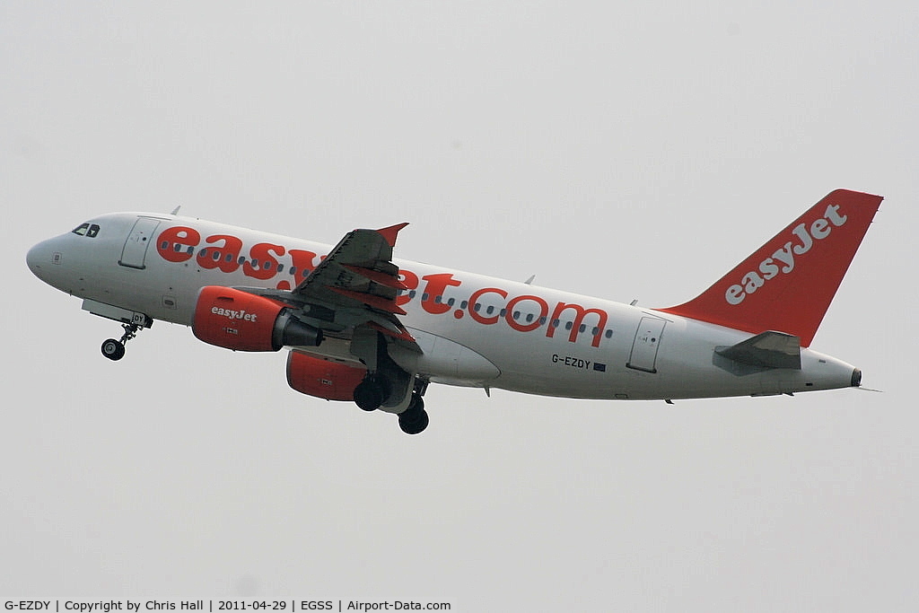 G-EZDY, 2008 Airbus A319-111 C/N 3763, easyJet