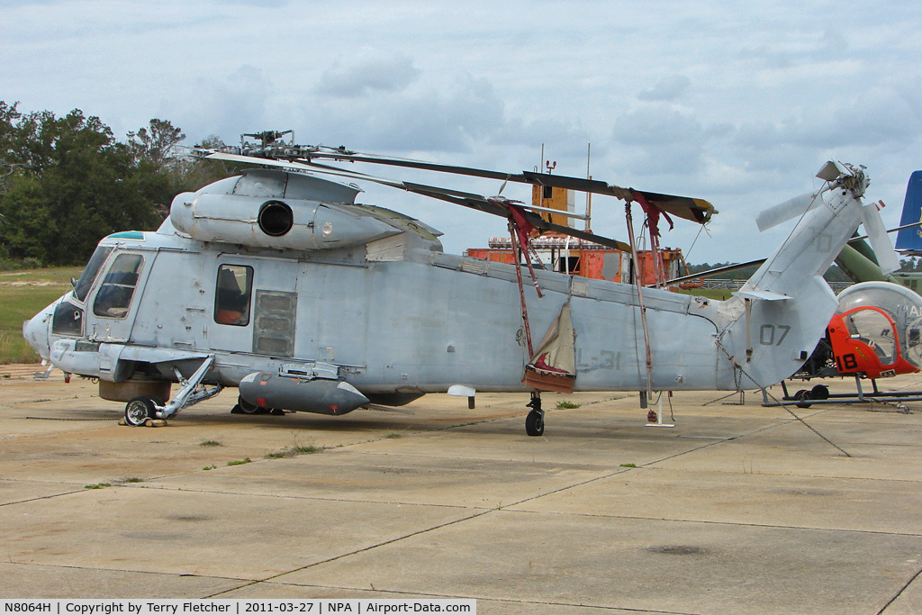 N8064H, Kaman SH-2F Seasprite C/N 149, Kaman H-2 SH-2F, c/n: 151312 in open storage at Pensacola Museum