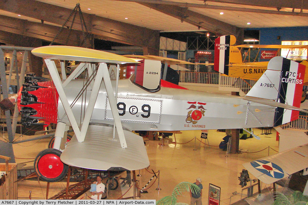 A7667, 1928 Curtiss F7C-1 C/N Not found A-7667, 1928 Curtiss F7C-1 at Pensacola Naval Museum