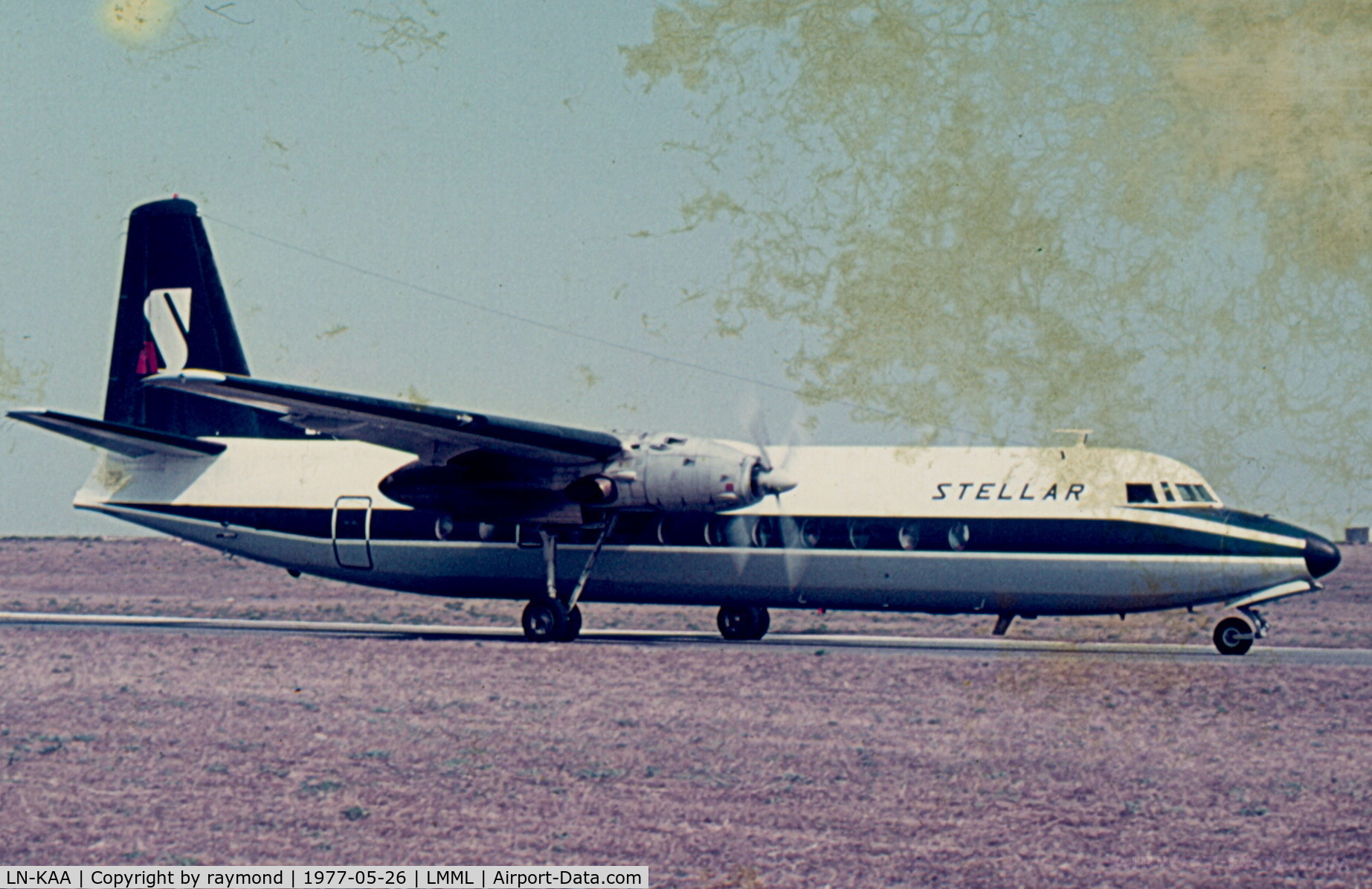 LN-KAA, 1967 Fairchild Hiller FH-227B C/N 537, FH227 LN-KAA Stellar Airways