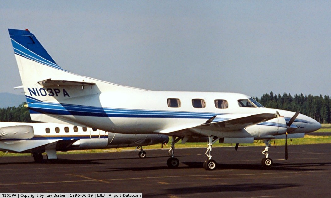 N103PA, Swearingen SA-226T C/N T202, Swearingen SA.226T Merlin III [T-202] Ljubljana~S5 19/06/1996