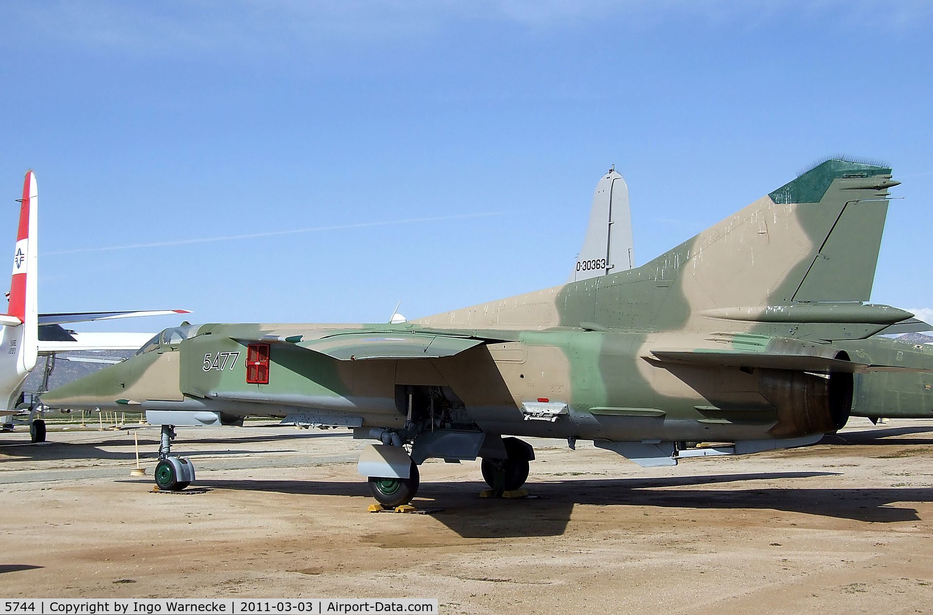 5744, Mikoyan-Gurevich MiG-23BN C/N 0393215744, Mikoyan i Gurevich MiG-23BN FLOGGER-H at the March Field Air Museum, Riverside CA