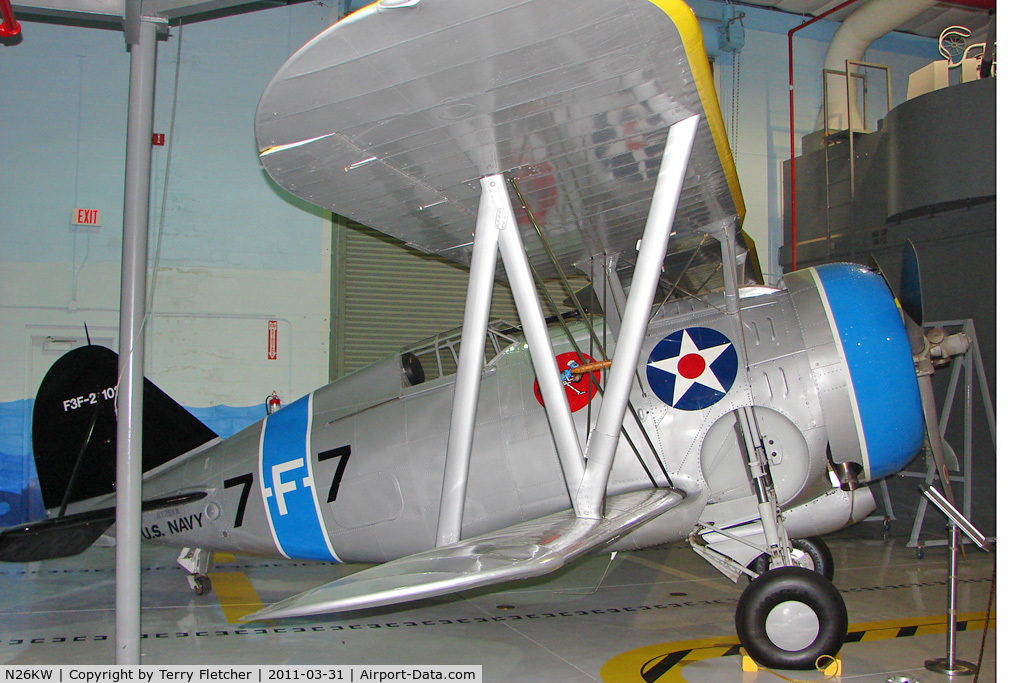 N26KW, 1938 Grumman F3F-2 C/N 1028, 1938 Grumman F3F-2, c/n: 1028 at Polk Museum