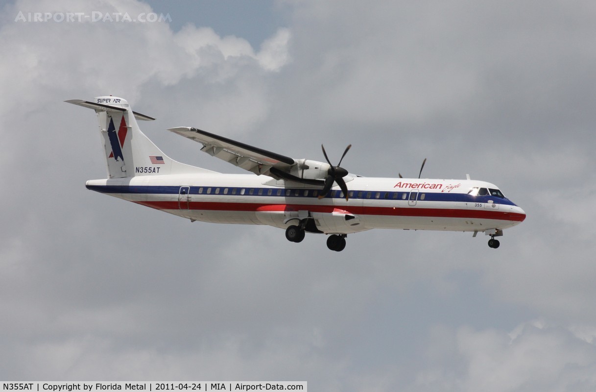 N355AT, 1993 ATR 72-212 C/N 355, American ATR 72