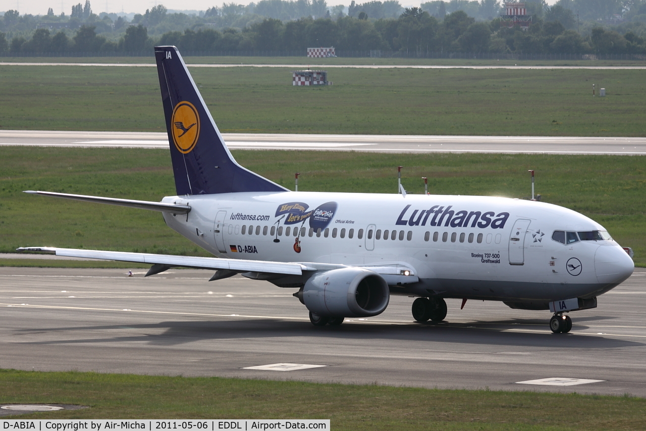 D-ABIA, 1990 Boeing 737-530 C/N 24815, Lufthansa, Name: Greifswald